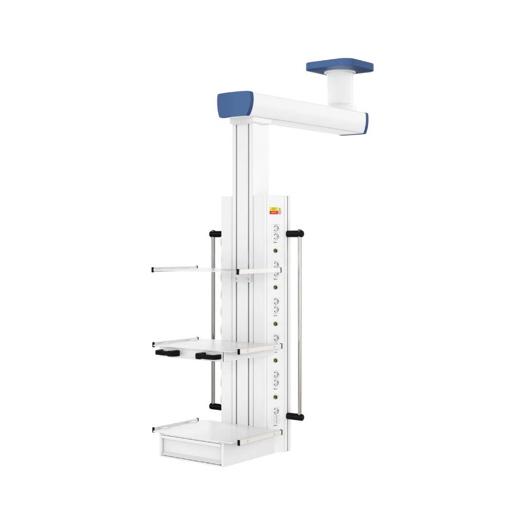 Потолочная медицинская консоль CADUCEUS C1-V одноплечевая вертикальная