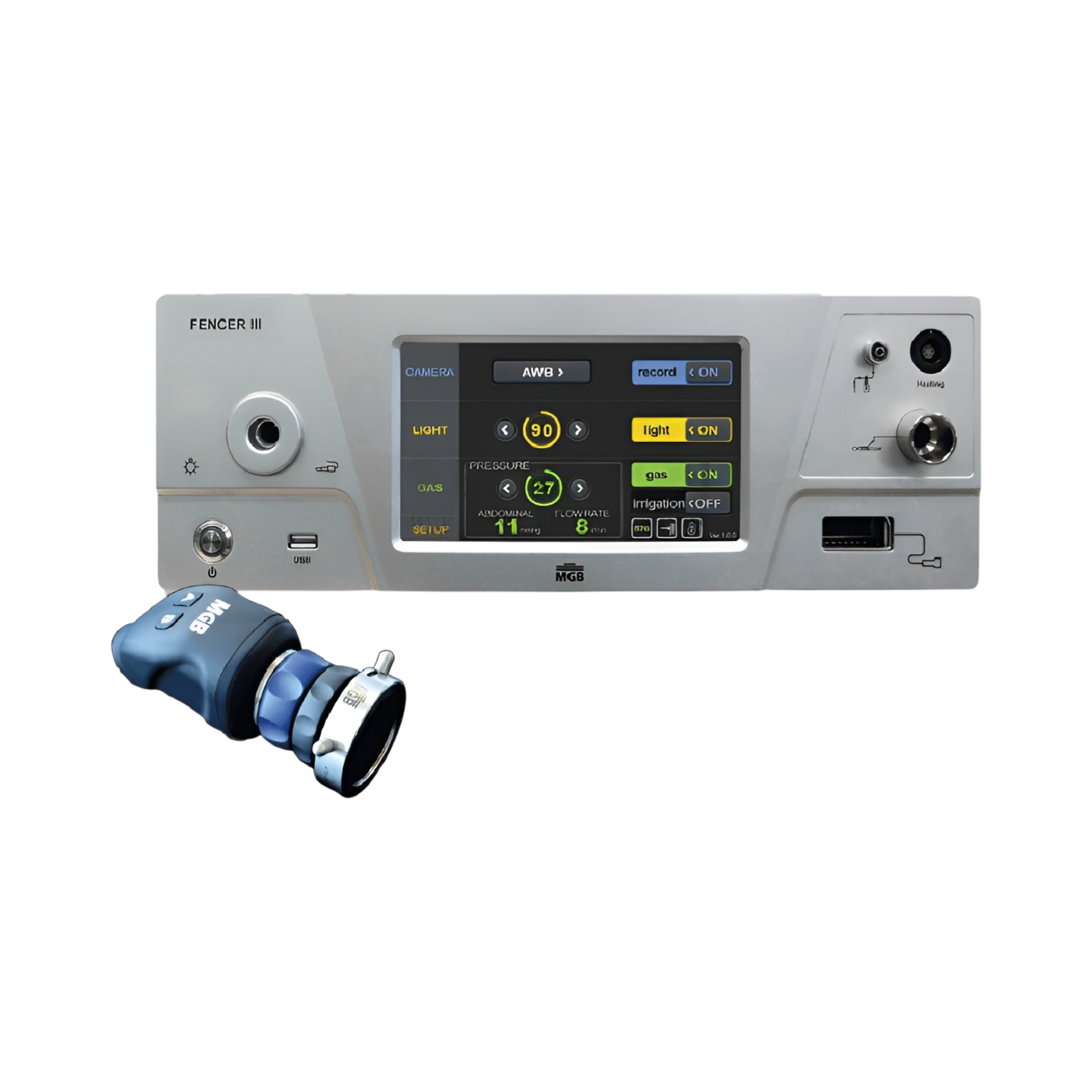 Интегрированная система 4 в 1 (камера, источник света, инсуффлятор, ирригатор) MGB Fencer III