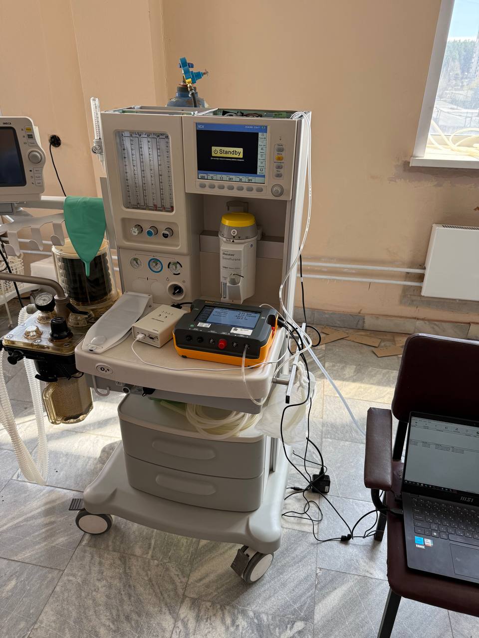 Ремонт и калибровка наркозного аппарата WATO EX-35