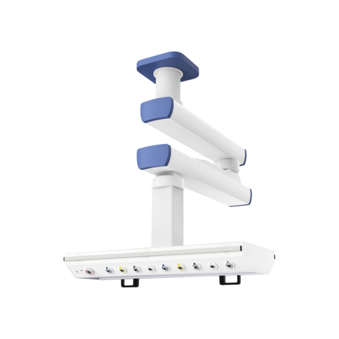 Потолочная медицинская консоль CADUCEUS C2E-A двухплечевая